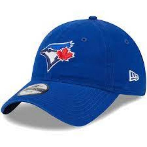 NWT NEW ERA 9TWENTY TORONTO BLUE JAYS KID'S YOUTH ADJUSTABLE BASEBALL CAP BLUE - Picture 1 of 7